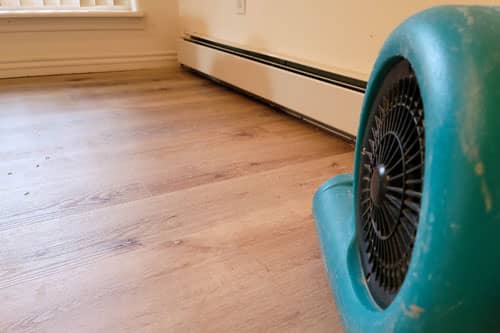 fan on floor