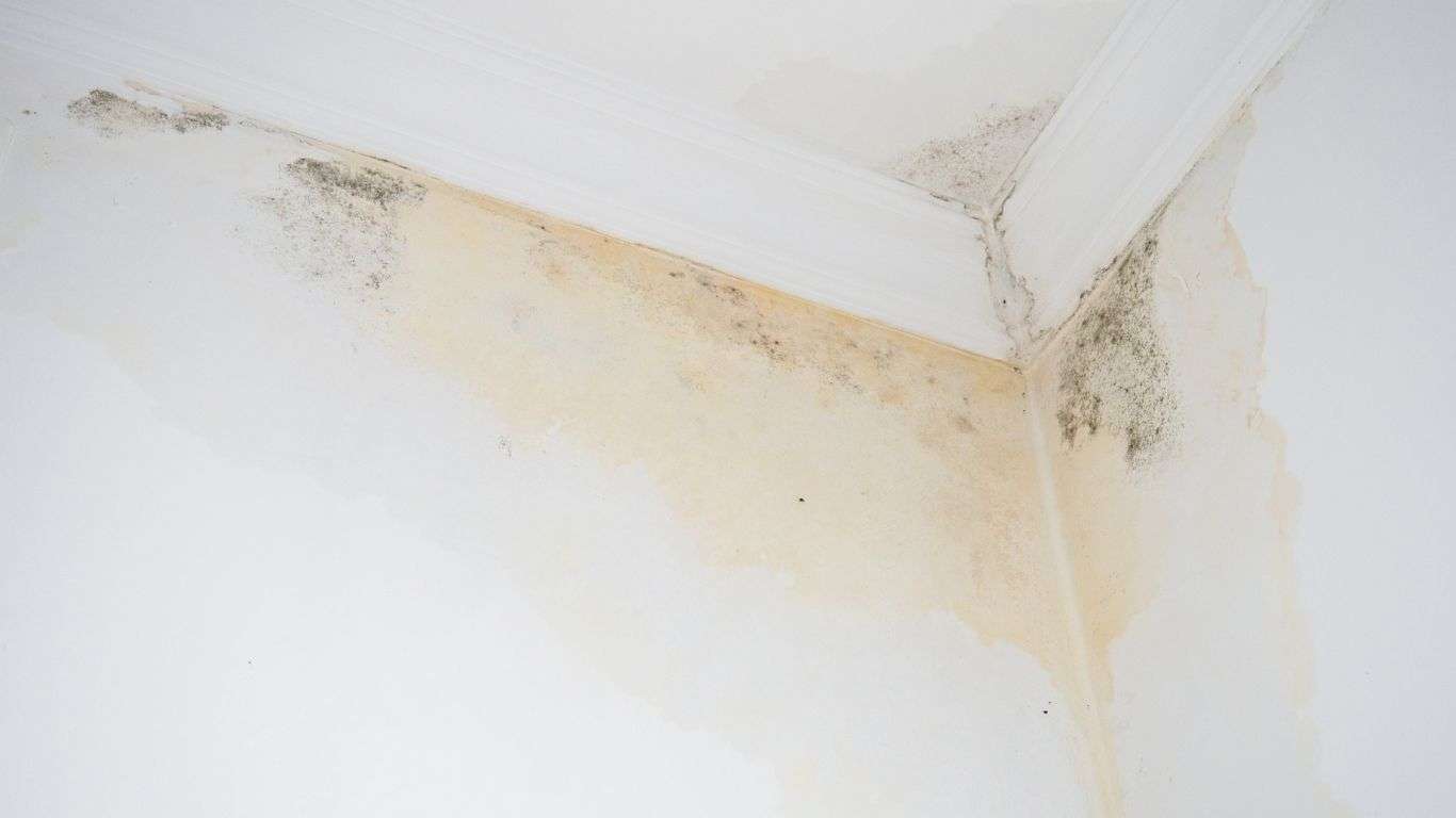 mold growth on white ceiling