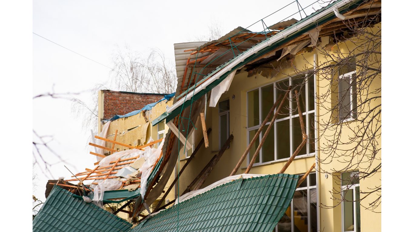 aftermath of storm damage